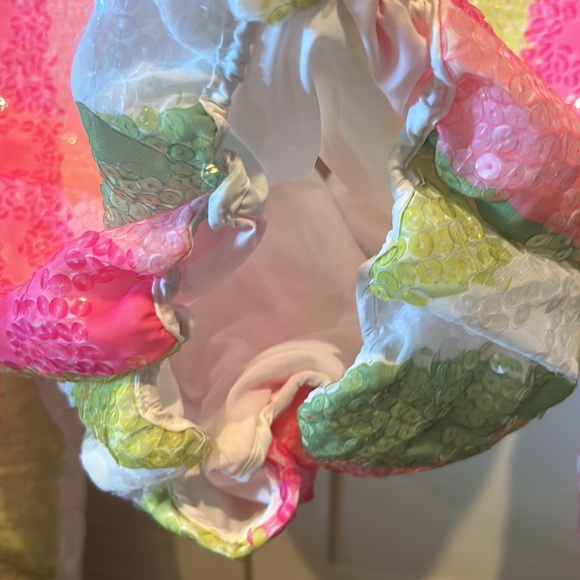 NWT BTFL-life sequined stripe line multi top size XS/small - Picture 7 of 12